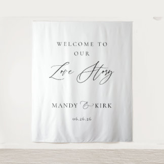 Tapete De Parede Boas-vindas Personalizadas ao Nosso Casamento Cont