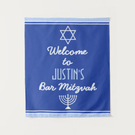 Tapete De Parede Boas-vindas Personalizadas para Bar Mitzvah
