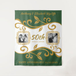 Tapete De Parede Bodas de Ouro 50º Aniversário de Casamento Suas Fo