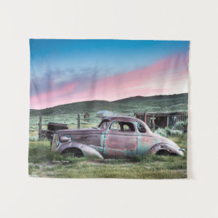 Tapete De Parede Bodie oxidou carro no por do sol