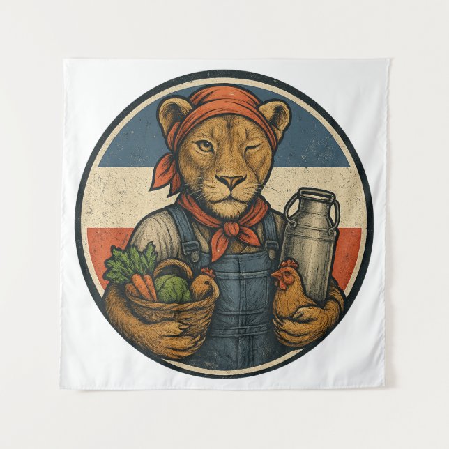 Tapete De Parede Boerenprotest – Boerin met Trots en Kracht (Frente)