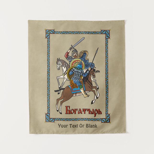 Tapete De Parede Bogatyr russo medieval (Frente)
