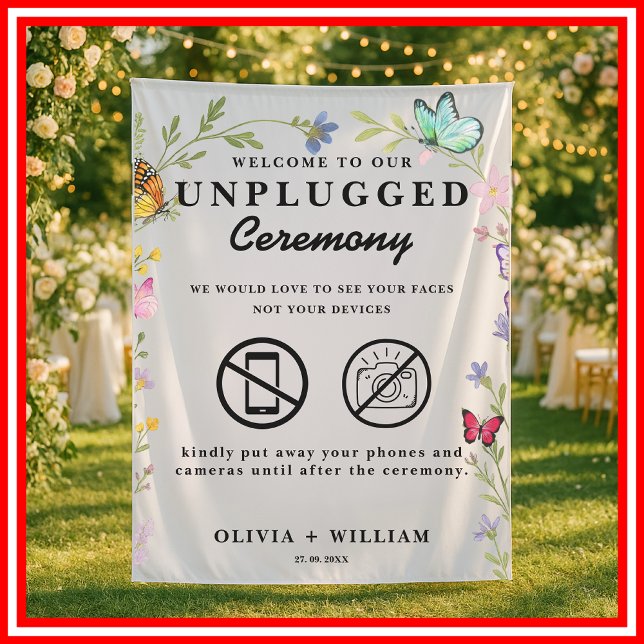 Tapete De Parede Boho de Cerimônia Desplugada de Floral Boho Boho B (Criador carregado)