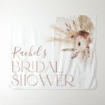 Tapete De Parede Boho Floral Bridal Shower Backdrop Tapestry<br><div class="desc">Beige boho dried flowers backdrop for your bridal shower!</div>