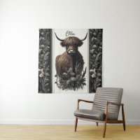 Boho Highland Cow