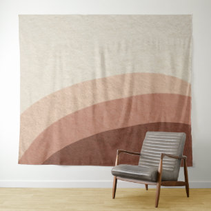 Tapete De Parede Boho Minimalista Pedra Bege Natural