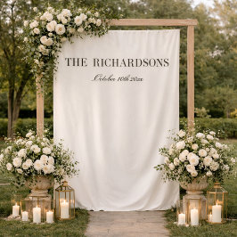 Tapete De Parede Boho Personalized Fabric Wedding Welcome Sign