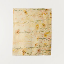 Tapete De Parede Boho Vintage Wildflower