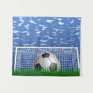 Tapete De Parede Bola de Futebol na Rede