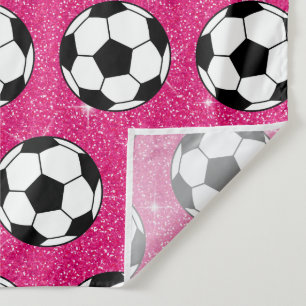 Tapete De Parede Bola de Futebol Pink Frost Brilhos Jogador de Espo