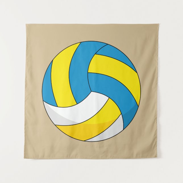 Tapete De Parede Bola de Volei de Desenho Animado (Frente)