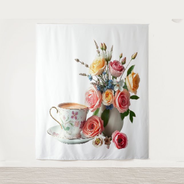 Tapete De Parede Bom dia chá (Frente)