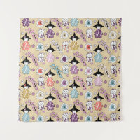 Bonecos Japoneses - Gatos Kokeshi e Maneki Neko