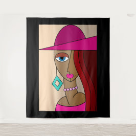 Tapete De Parede Bonita Cubismo Das Mulheres Ruivas