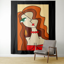 Tapete De Parede Bonita Cubismo Das Mulheres Ruivas