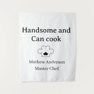 Tapete De Parede bonito e pode cozinhar mestre chef homem rei da co