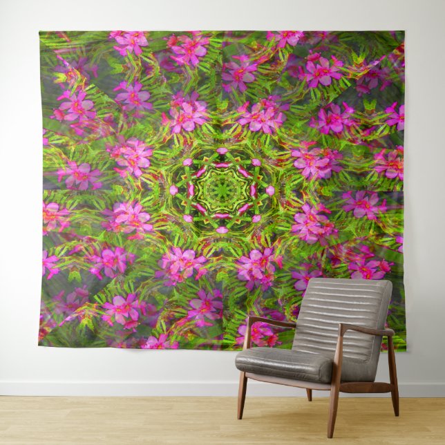Tapete De Parede Bonito espiral do Phlox rosa... (In Situ (Horizontal))