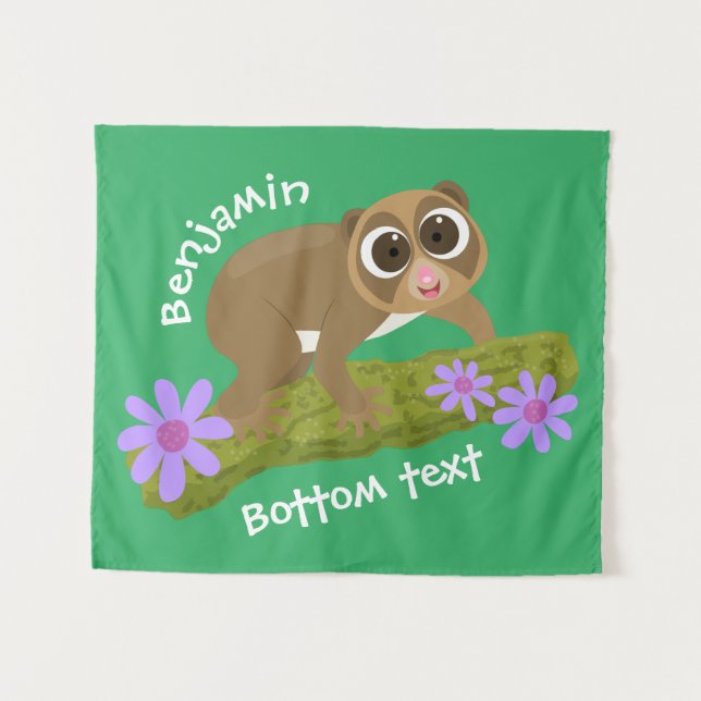 Tapete De Parede Bons e felizes loris em desenhos animados (Frente (Horizontal))