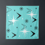 Tapete De Parede Boomerangs e Turquesa Estrelas da Vintage dos anos<br><div class="desc">Um design moderno kitsch retrô com bumerangas,  estrelas e estereótipos de idade atômica.</div>
