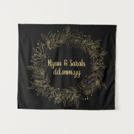 Tapete De Parede Booth Fotográfico de inverno de Casamento Feriado