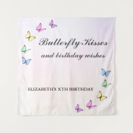 Tapete De Parede Borboletas Coloridas Aniversário