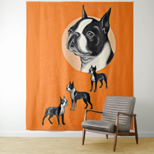 Tapete De Parede Boston terriers