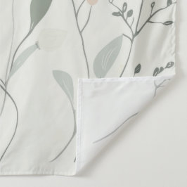 Tapete De Parede Botânica Suave – Flor Silvestre Pastel Minimalista