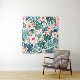 Tapete De Parede Botânica - Tapestrias Florais Tropicais