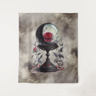 Tapete De Parede Boudoir   Rosas vermelhas de Lua do Crescente Cris