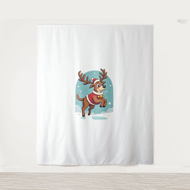 Tapete De Parede Boxer Reindeer Dash (Frente)