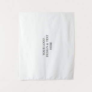 Tapete De Parede Branco Personalizado – Seu Logotipo e Texto Aqui