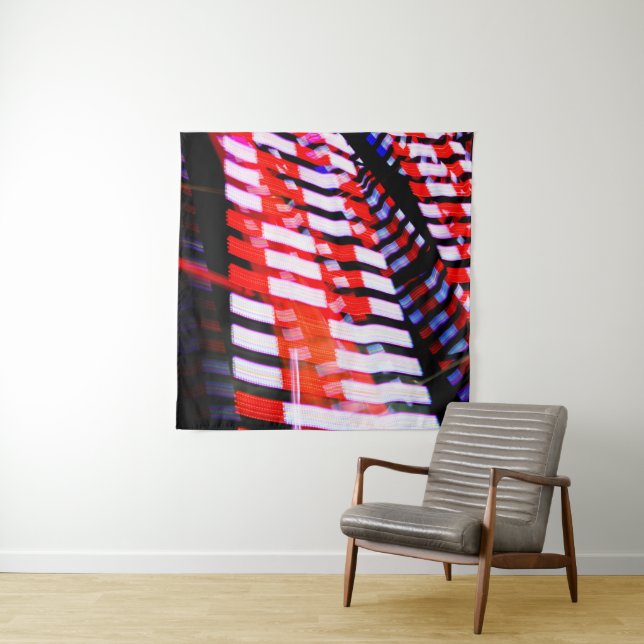 Tapete De Parede Branco vermelho e azul (In Situ)