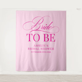 Tapete De Parede Bridal shower Bride to Be backdrop pink