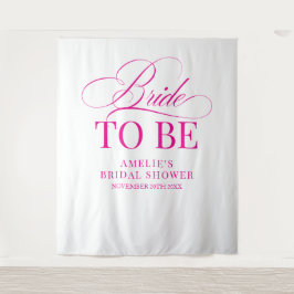 Tapete De Parede Bridal shower Bride to Be backdrop pink