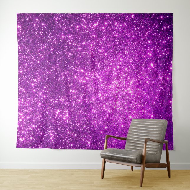 Tapete De Parede Brilho Dourado Roxo Luxo (In Situ (Horizontal))