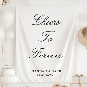 Tapete De Parede Brinde ao Noivado de Casamento Personalizado para 
