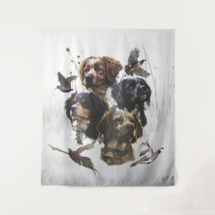 Tapete De Parede Brittany Spaniels , Estação de Caça de Pássaros