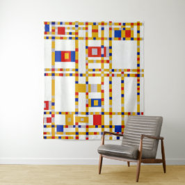 Tapete De Parede Broadway Boogie Woogie | Piet Mondrian |