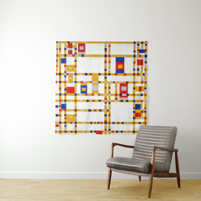 Tapete De Parede Broadway Boogie Woogie | Piet Mondrian | (In Situ)