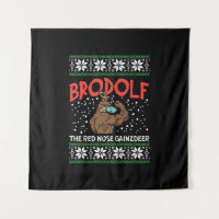 Brodolf Em Mask Muscle Workout Gym Ugly Xmas