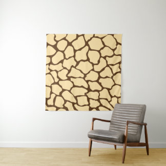 Tapete De Parede Brown Giraffe Pattern – Minimal Animal Print