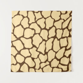 Tapete De Parede Brown Giraffe Pattern – Minimal Animal Print