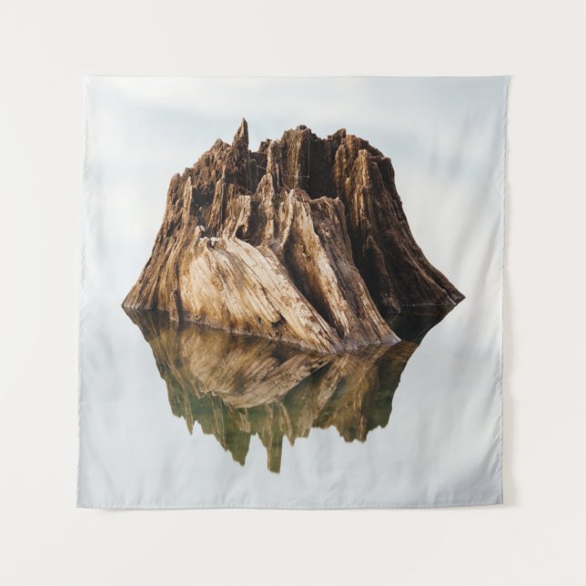 TAPETE DE PAREDE BROWN WOODEN FRAME (Frente)