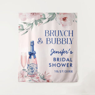 Tapete De Parede Brunch de Champanhe e Chuveiro Nupcial Espumante