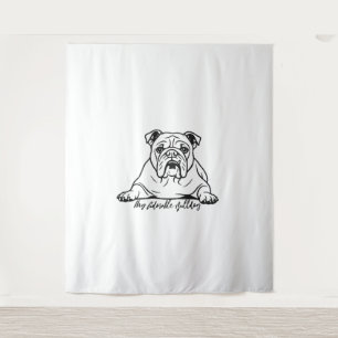 Tapete De Parede Bulldog Adorável