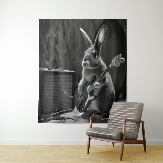 Tapete De Parede Bunny tocando violão (In Situ)