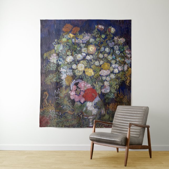 Tapete De Parede Buquê de Flores em um Vaso | Van Gogh | (In Situ)