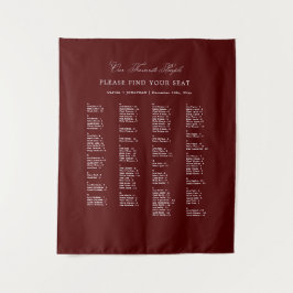 Tapete De Parede Burgundy Wedding Seating Chart Alphabetical Fabric