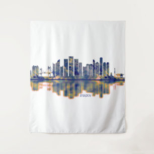 Tapete De Parede Busan Skyline