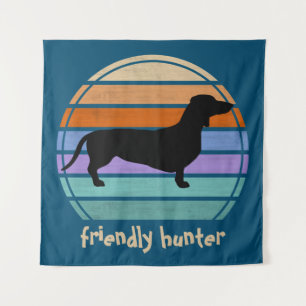 Tapete De Parede Cabelo Curto Dachshund - Silhouette 1